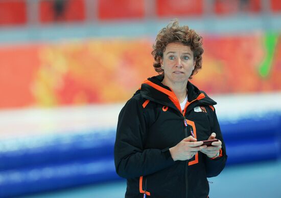 2014 Winter Olympics. Speed skating. Training session