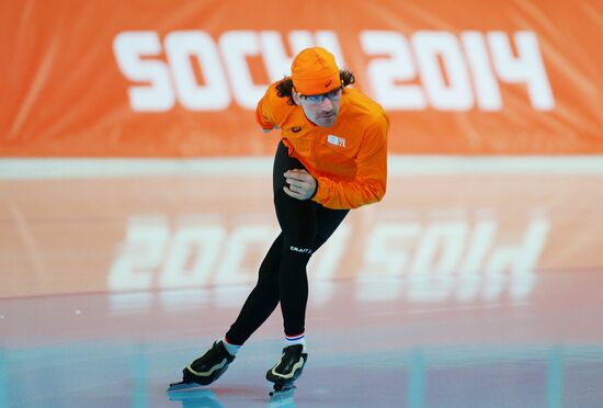 2014 Winter Olympics. Speed skating. Training session