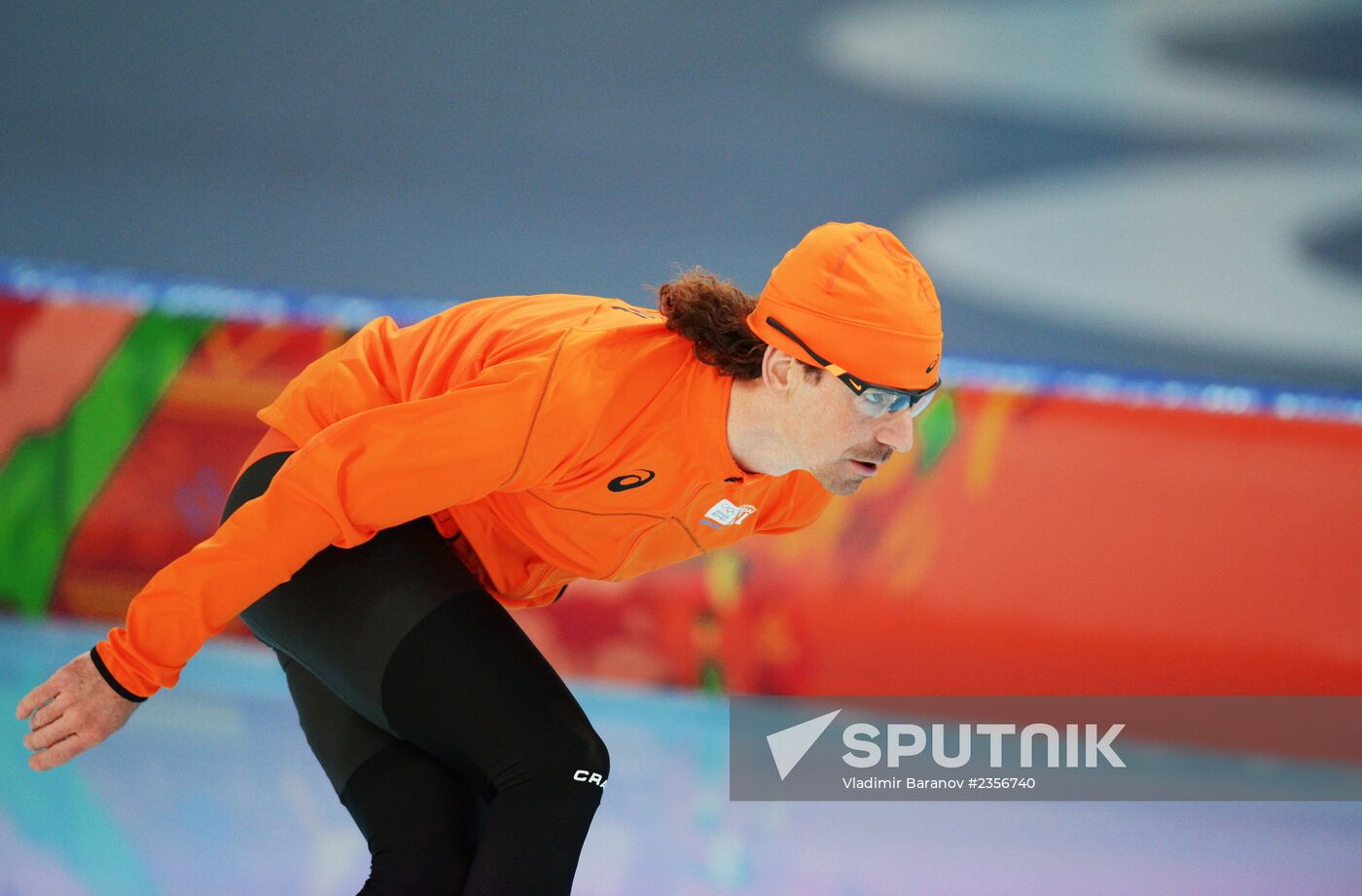 2014 Winter Olympics. Speed skating. Training session