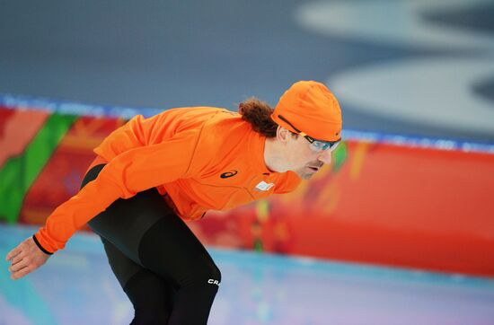 2014 Winter Olympics. Speed skating. Training session