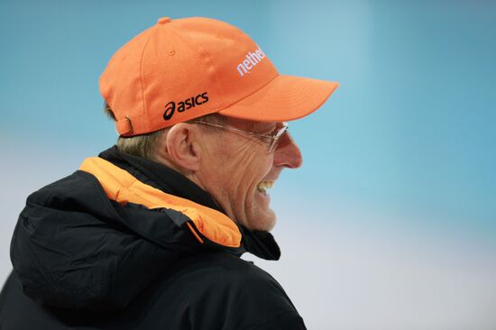 2014 Winter Olympics. Speed skating. Training session