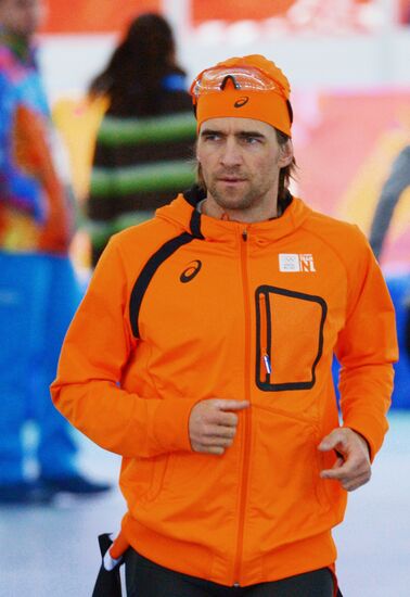 2014 Winter Olympics. Speed skating. Training session