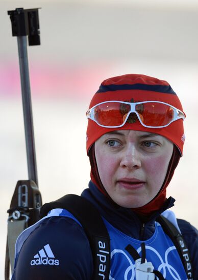 2014 Winter Olympics. Biathlon. Trainig session