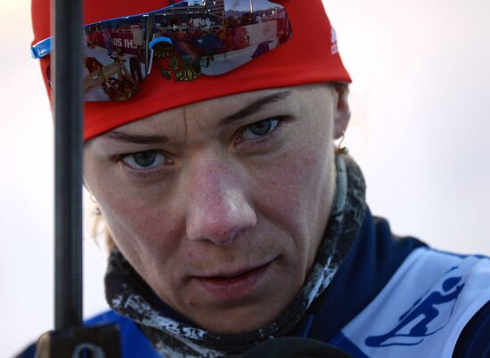 2014 Winter Olympics. Biathlon. Trainig session