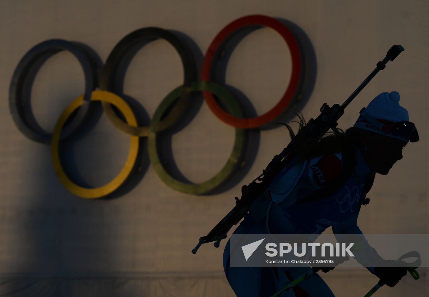 2014 Winter Olympics. Biathlon. Trainig session