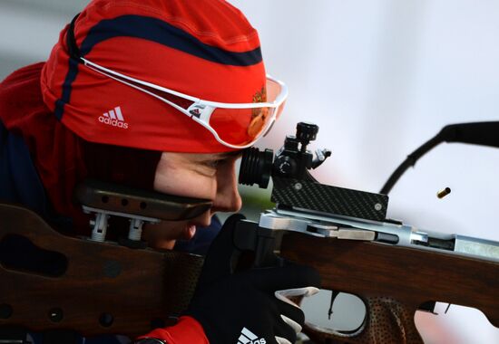 2014 Winter Olympics. Biathlon. Trainig session