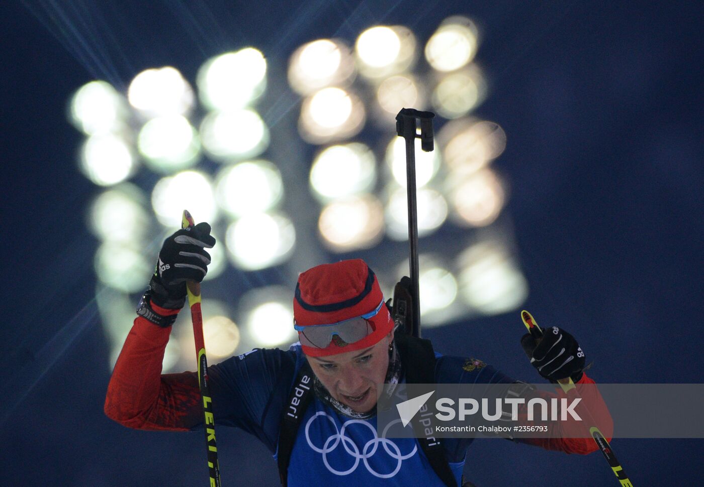 2014 Winter Olympics. Biathlon. Trainig session