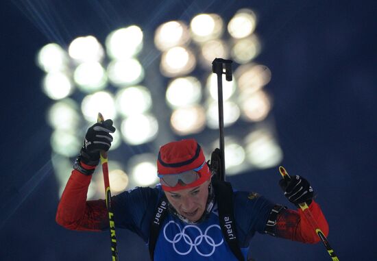 2014 Winter Olympics. Biathlon. Trainig session