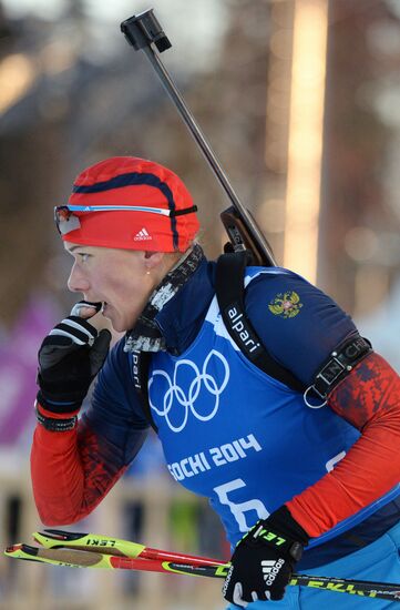 2014 Winter Olympics. Biathlon. Trainig session