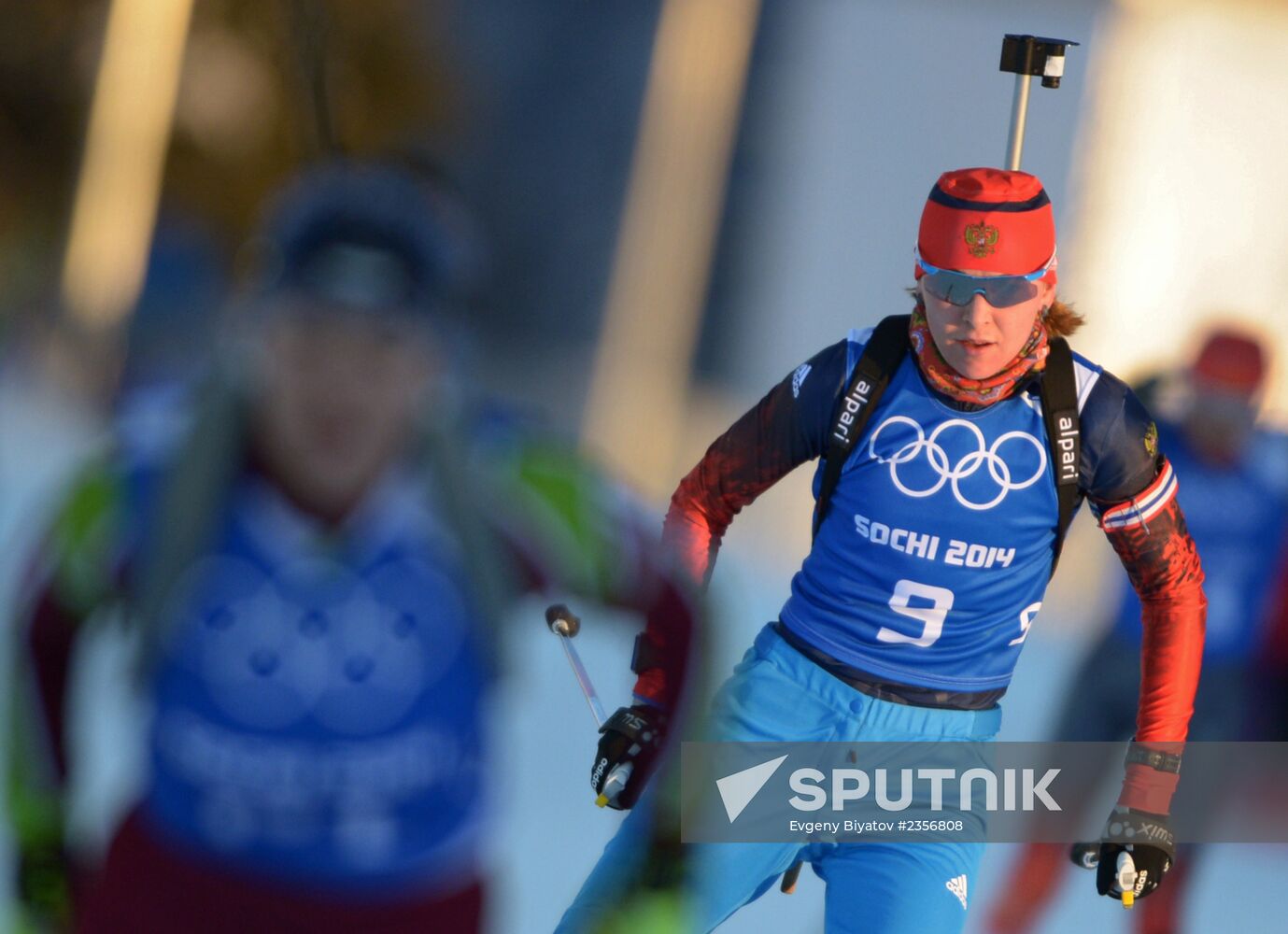 2014 Winter Olympics. Biathlon. Trainig session