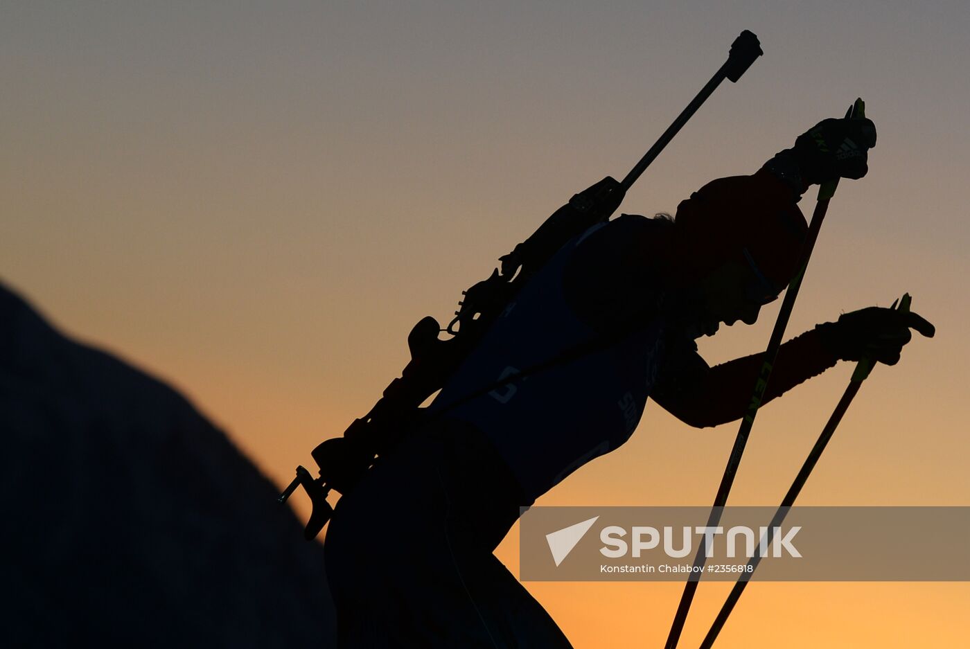 2014 Winter Olympics. Biathlon. Trainig session