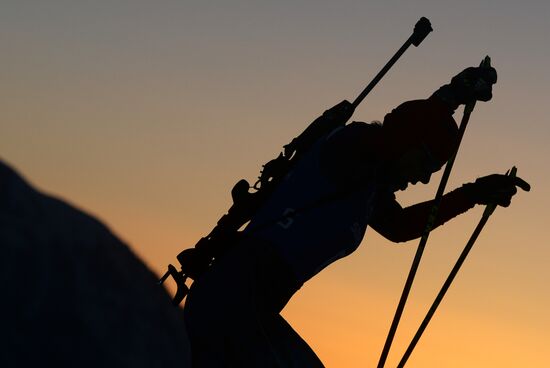 2014 Winter Olympics. Biathlon. Trainig session