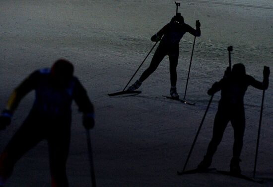 2014 Winter Olympics. Biathlon. Trainig session