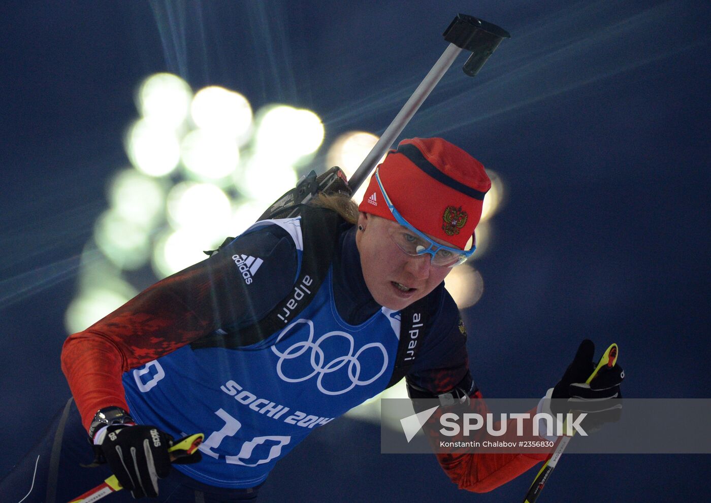 2014 Winter Olympics. Biathlon. Trainig session
