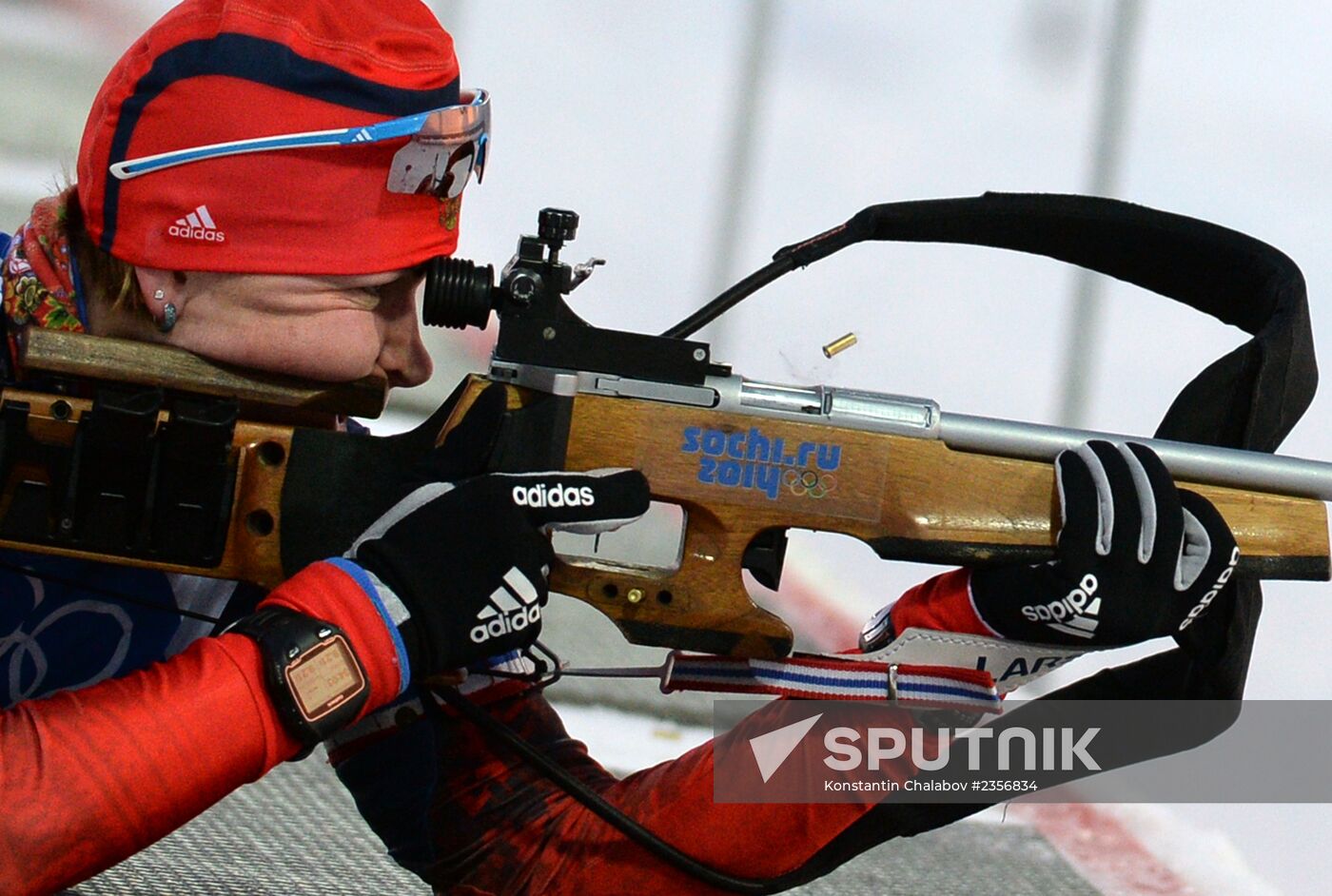 2014 Winter Olympics. Biathlon. Trainig session