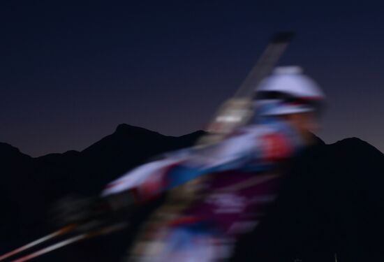 2014 Winter Olympics. Biathlon. Training sessions