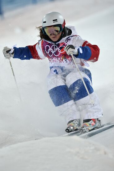 2014 Winter Olympics. Freestyle Moguls. Trainig session