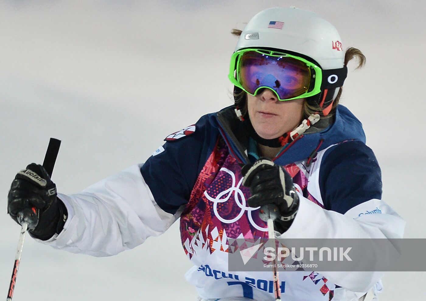 2014 Winter Olympics. Freestyle Moguls. Trainig session