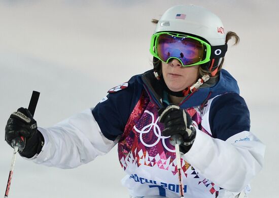 2014 Winter Olympics. Freestyle Moguls. Trainig session