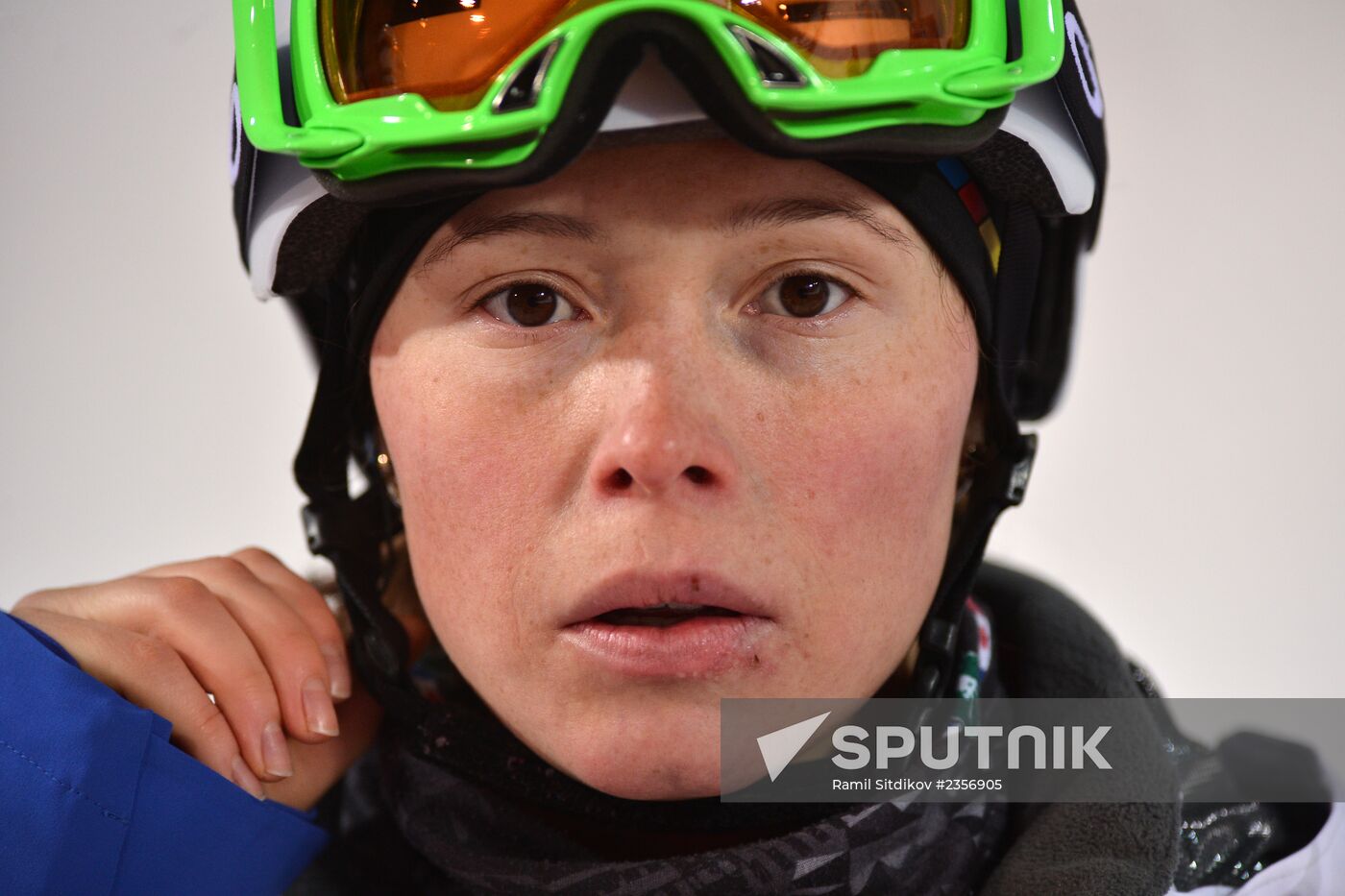2014 Winter Olympics. Freestyle Moguls. Trainig session