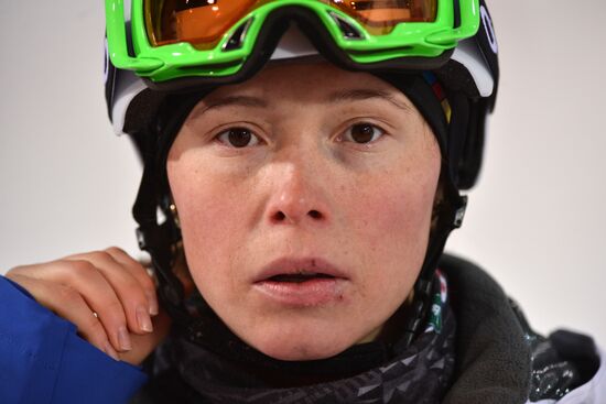 2014 Winter Olympics. Freestyle Moguls. Trainig session