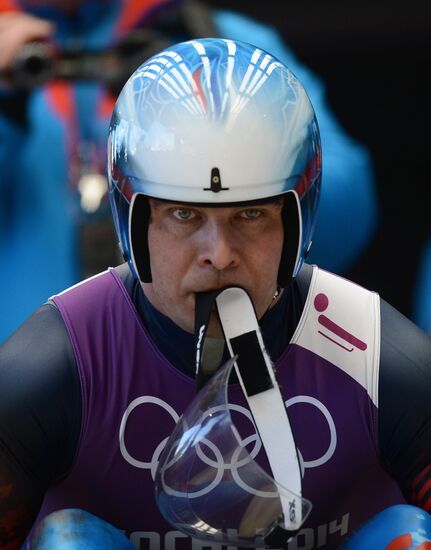 2014 Olympic Games. Luge. Men. Training session
