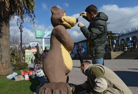 Sochi Olympics. Three days before the Games