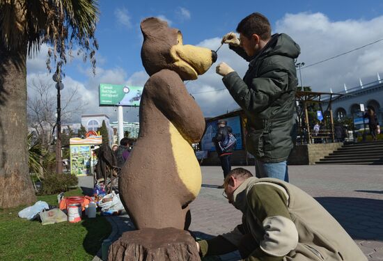 Sochi Olympics. Three days before the Games