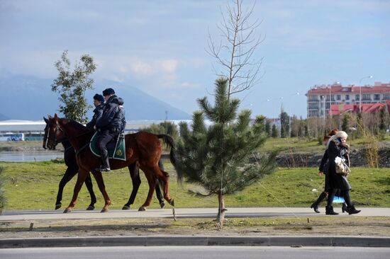 Sochi Olympics. Three days before the Games