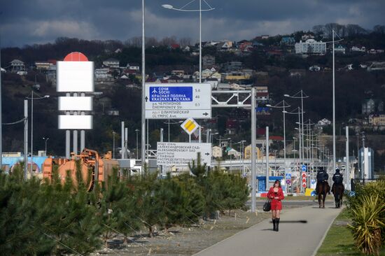 Sochi Olympics. Three days before the Games