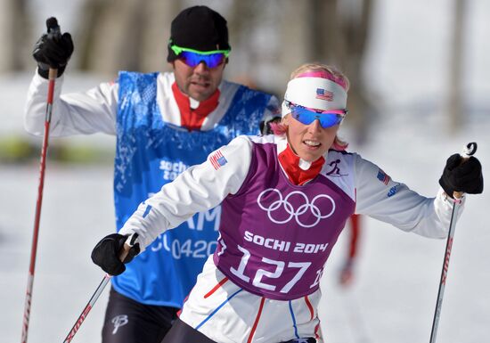 2014 Winter Olympics. Cross-country. Trainig session