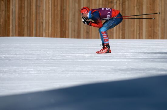 2014 Winter Olympics. Cross-country skiing. Training sessions