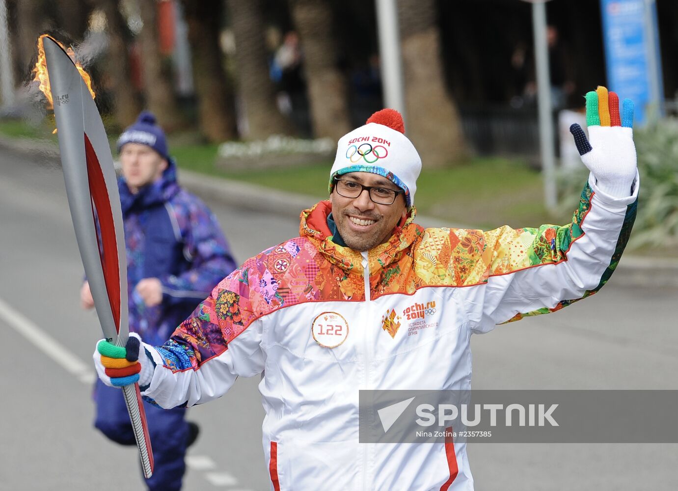 Olympic Torch Relay. Sochi. Day One