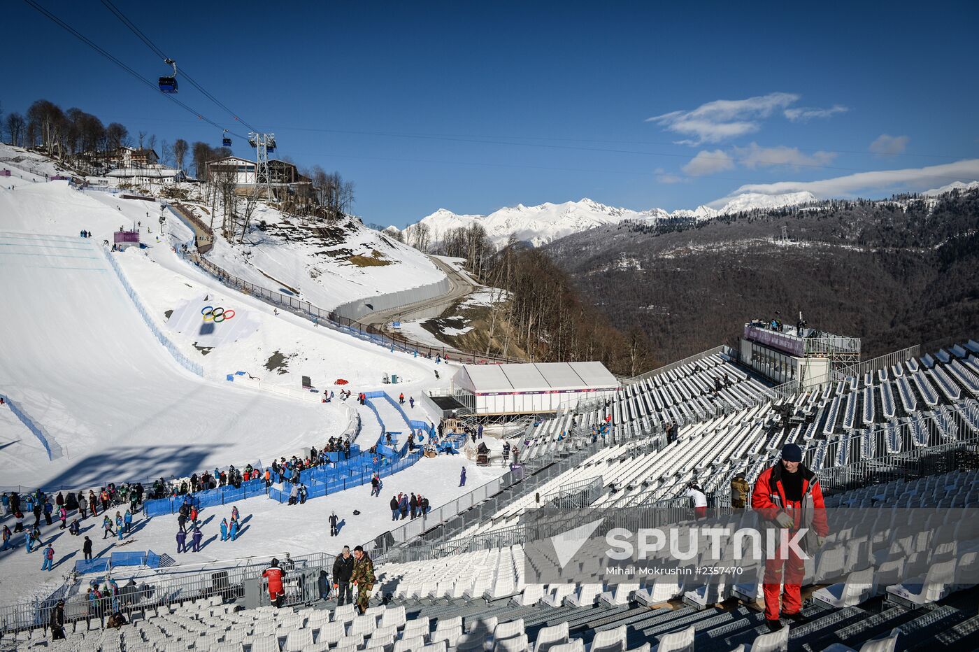 Rosa Khutor Extreme Park gets ready for XXII Olympic Winter Games