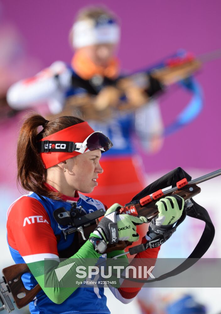 2014 Winter Olympics. Biathlon. Training sessions