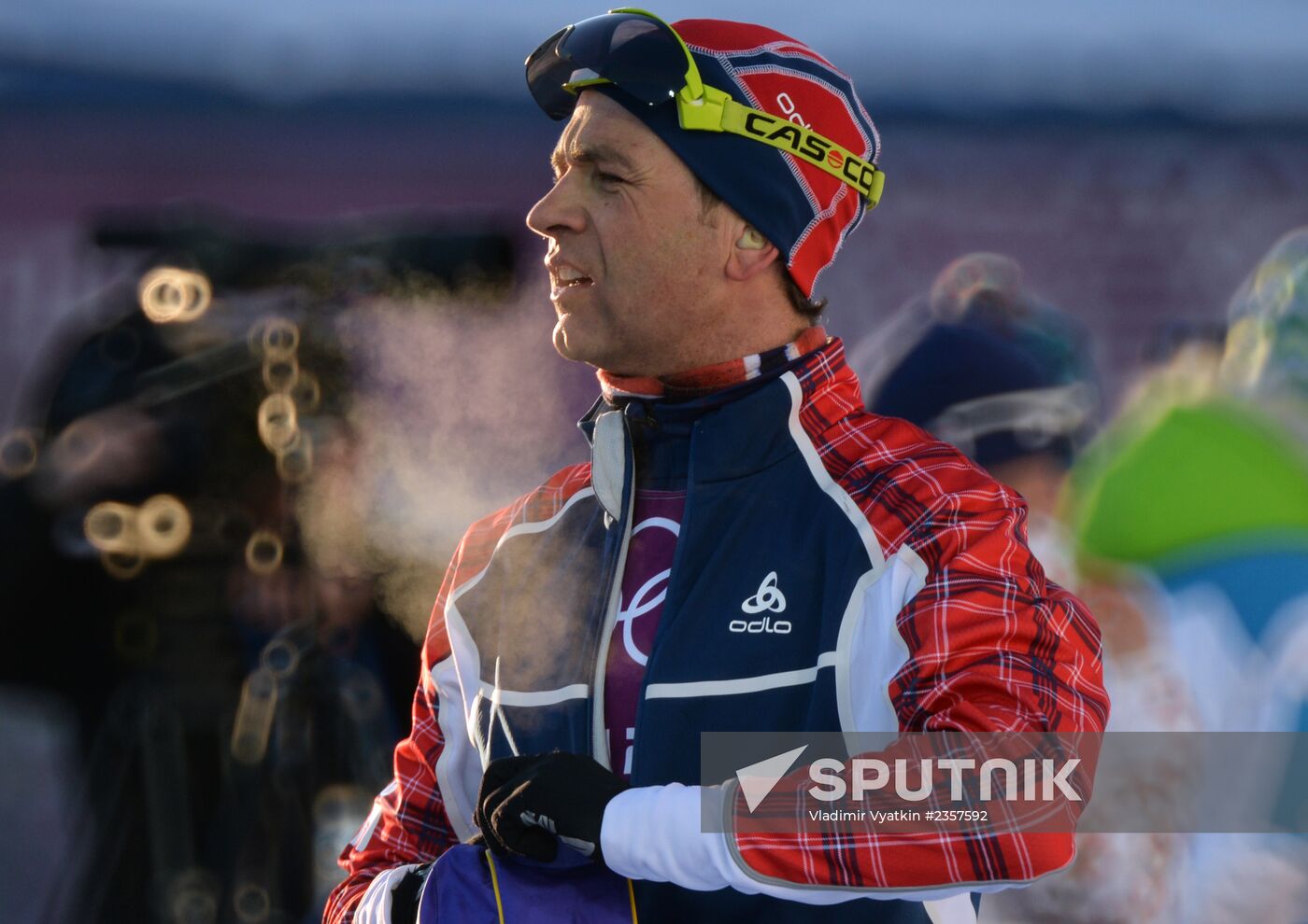 2014 Olympics. Biathlon. Men's sprint. Training session