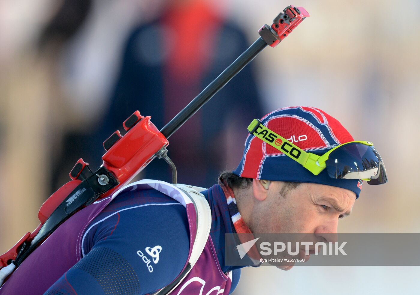 2014 Winter Olympics. Biathlon. Men. Sprint race. Trainings