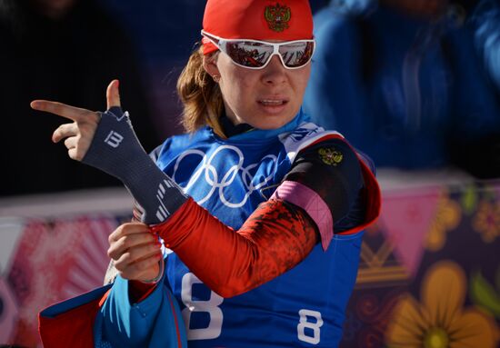2014 Winter Olympics. Biathlon. Women. Trainings