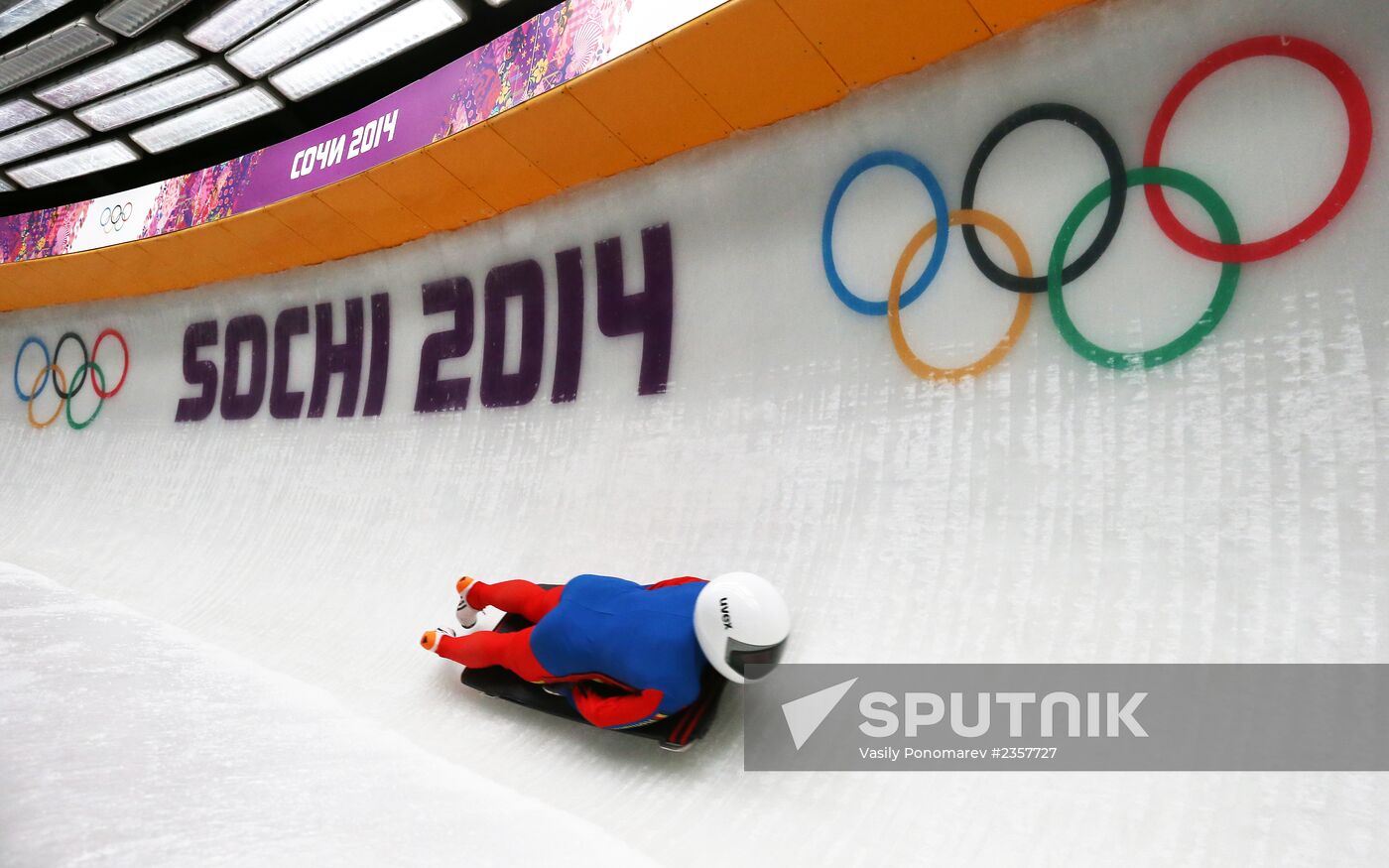 2014 Winter Olympics. Bobsleigh. Trainings