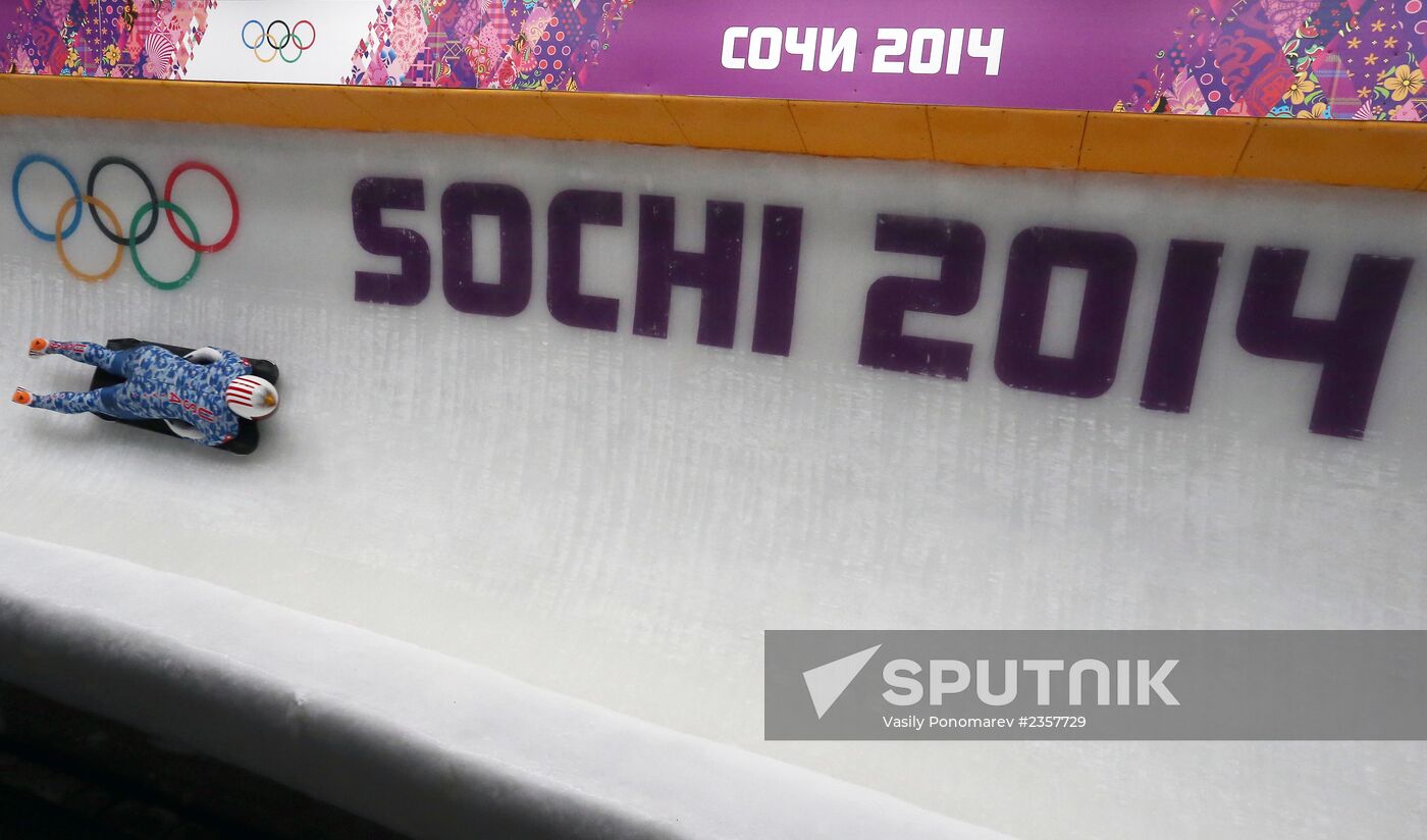 2014 Winter Olympics. Bobsleigh. Trainings