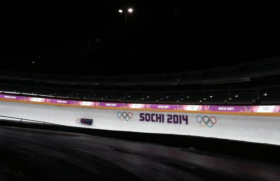 2014 Winter Olympics. Bobsleigh. Trainings