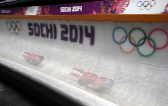 2014 Winter Olympics. Bobsleigh. Trainings