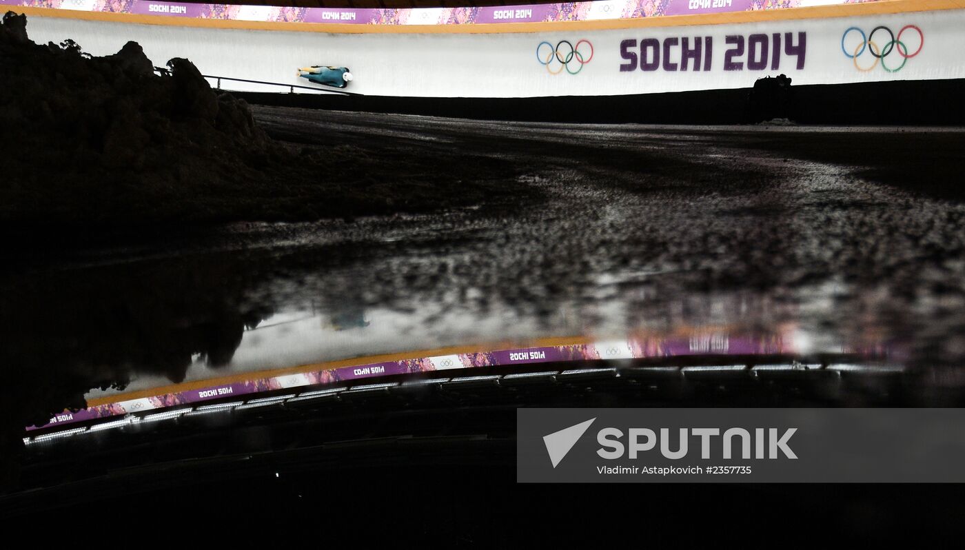 2014 Winter Olympics. Skeleton. Trainings