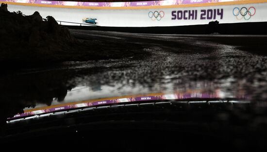 2014 Winter Olympics. Skeleton. Trainings