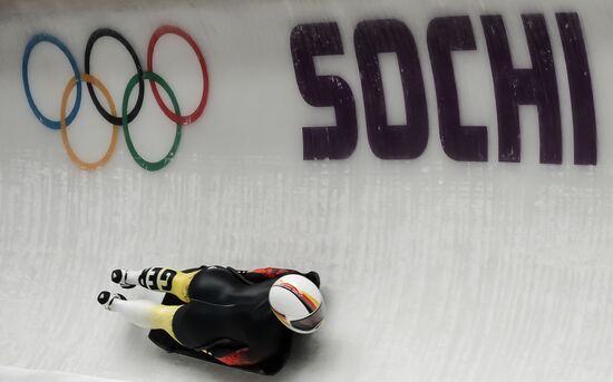 2014 Winter Olympics. Skeleton. Trainings