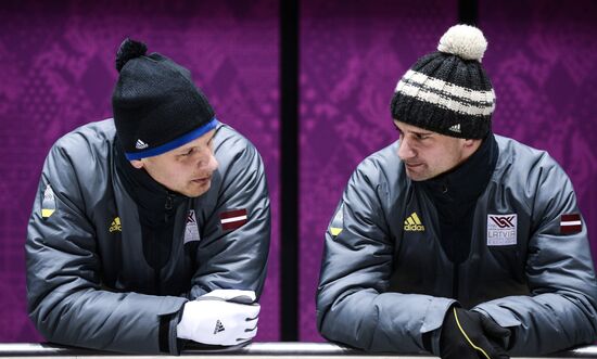 2014 Winter Olympics. Skeleton. Trainings
