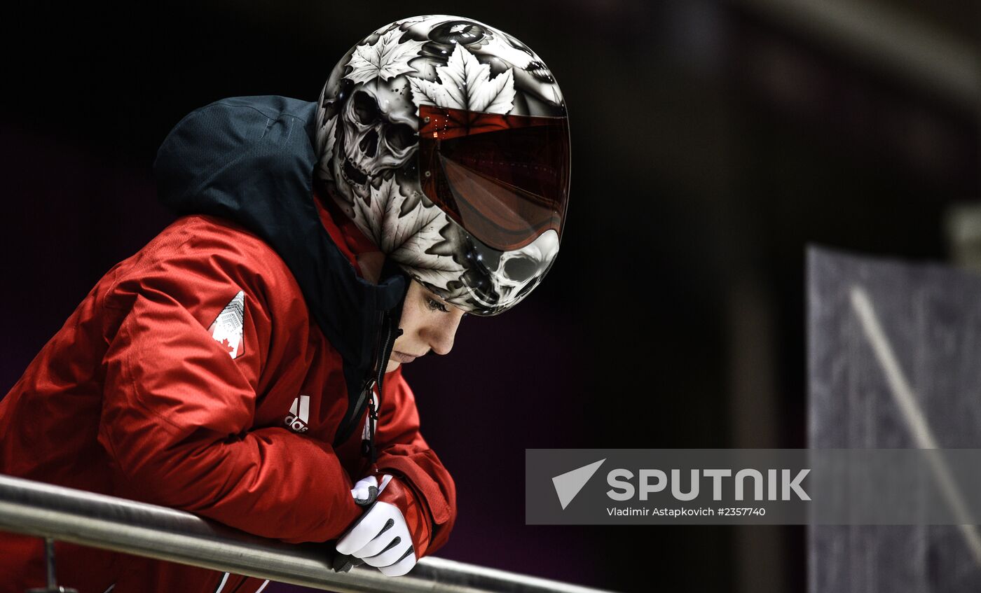2014 Winter Olympics. Skeleton. Trainings