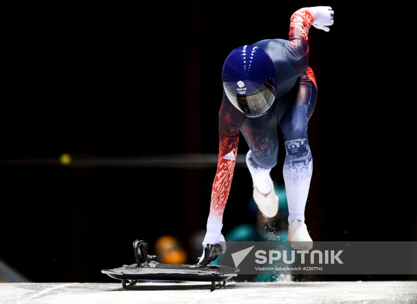 2014 Winter Olympics. Skeleton. Trainings