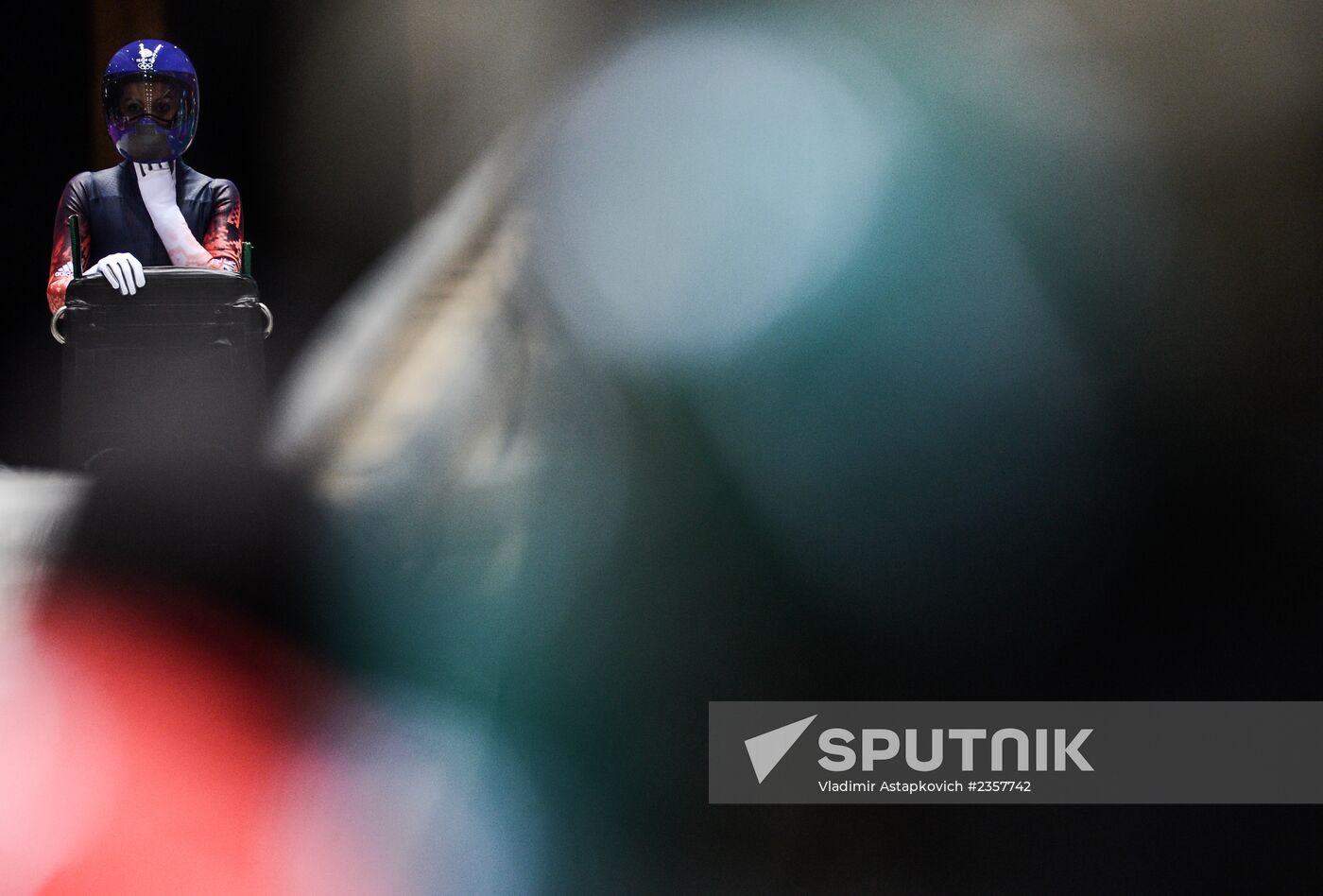 2014 Winter Olympics. Skeleton. Trainings