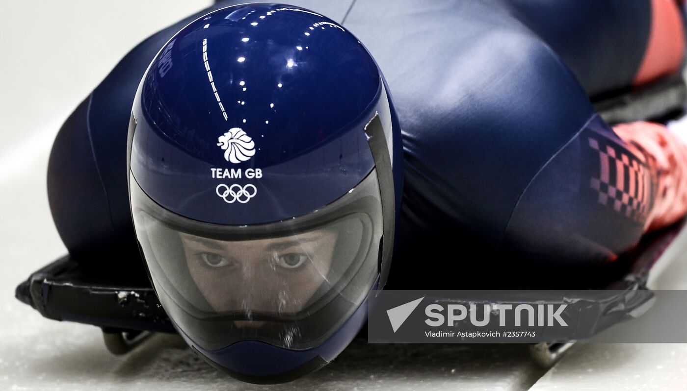 2014 Winter Olympics. Skeleton. Trainings